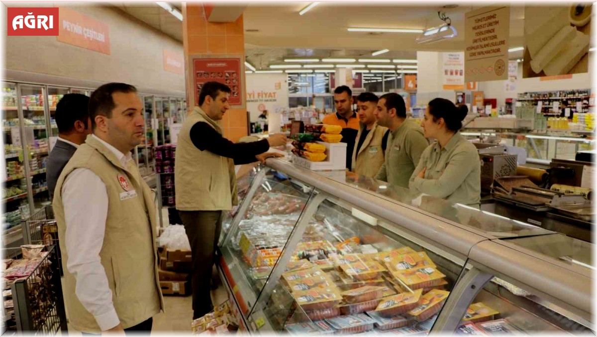 Ağrı'da gıda satış yerlerine denetim yapıldı