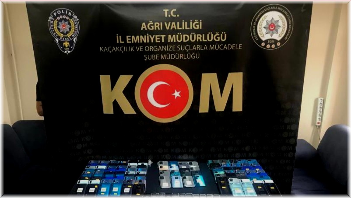 Ağrı'da gümrük kaçağı cihazlar ele geçirildi