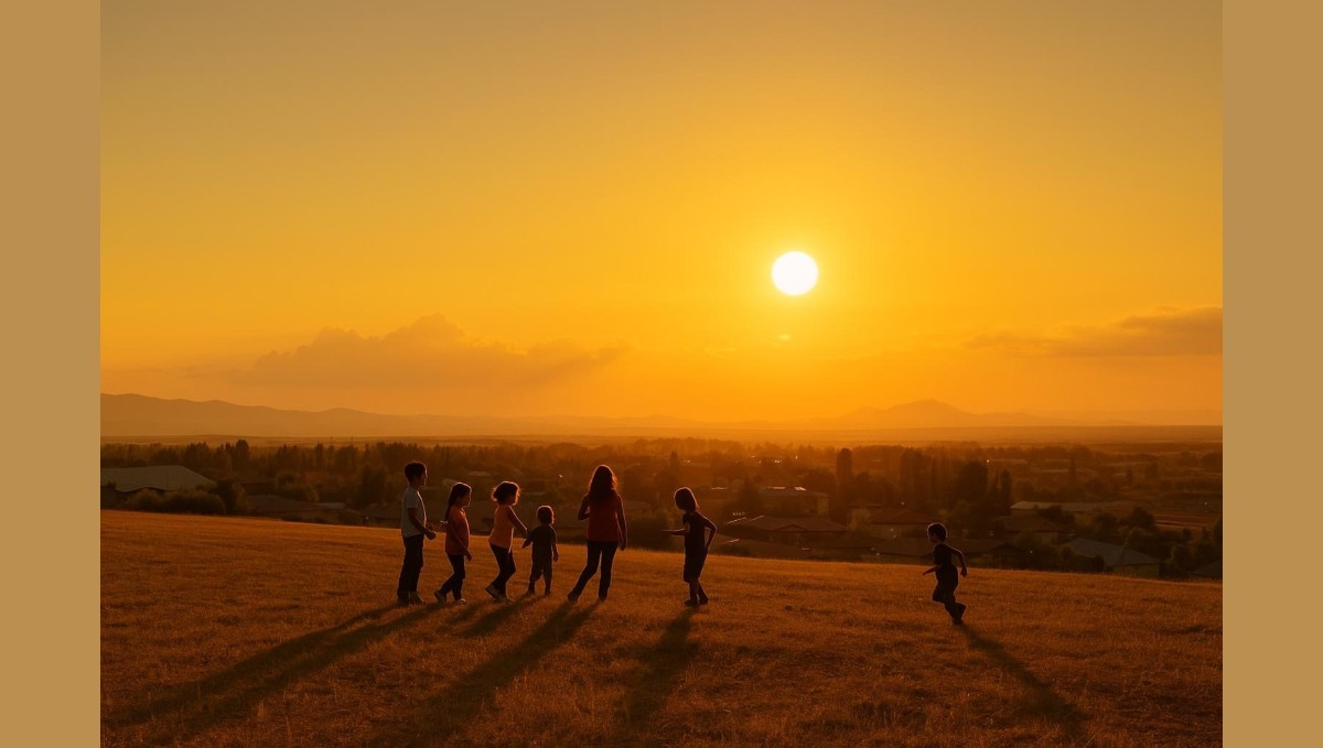 Ağrı'da gün batımı kartpostallık görüntüler sunuyor
