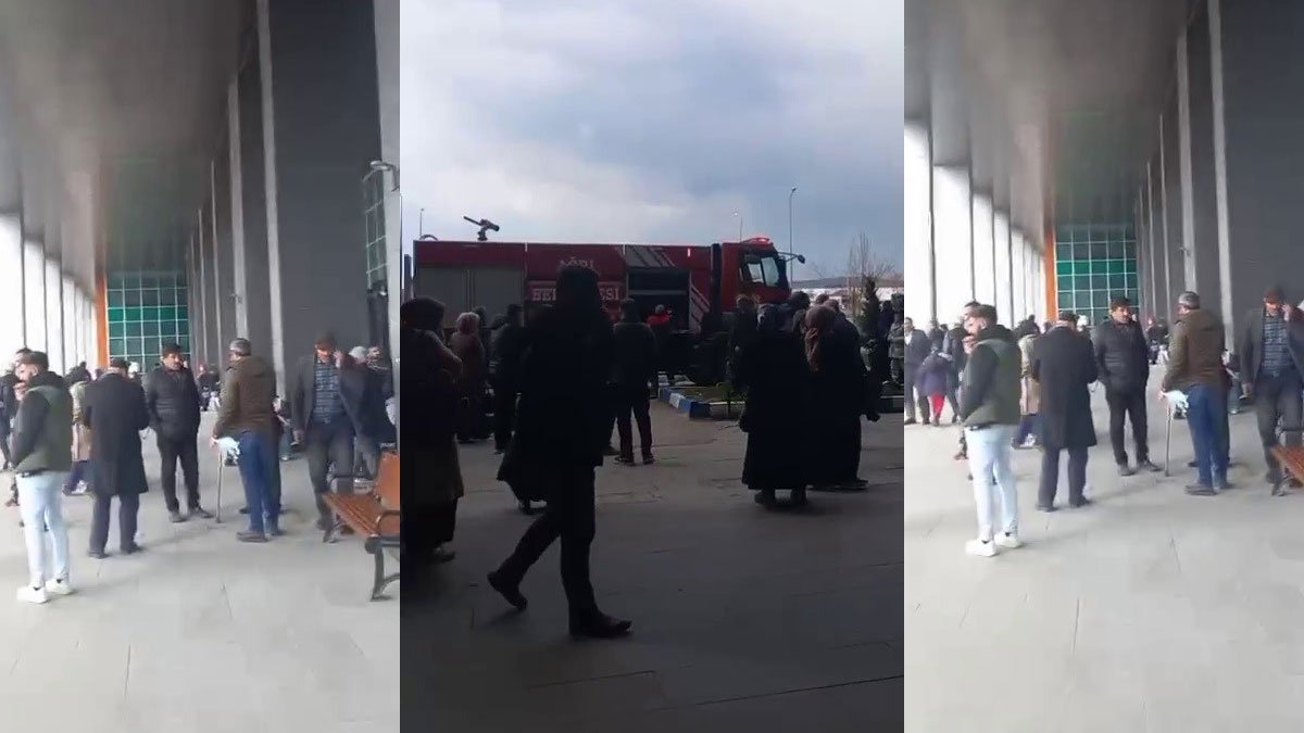 AĞRI'DA HASTANEDE YANGIN PANİĞİ: YOĞUN DUMAN NEDENİYLE TAHLİYE BAŞLATILDI