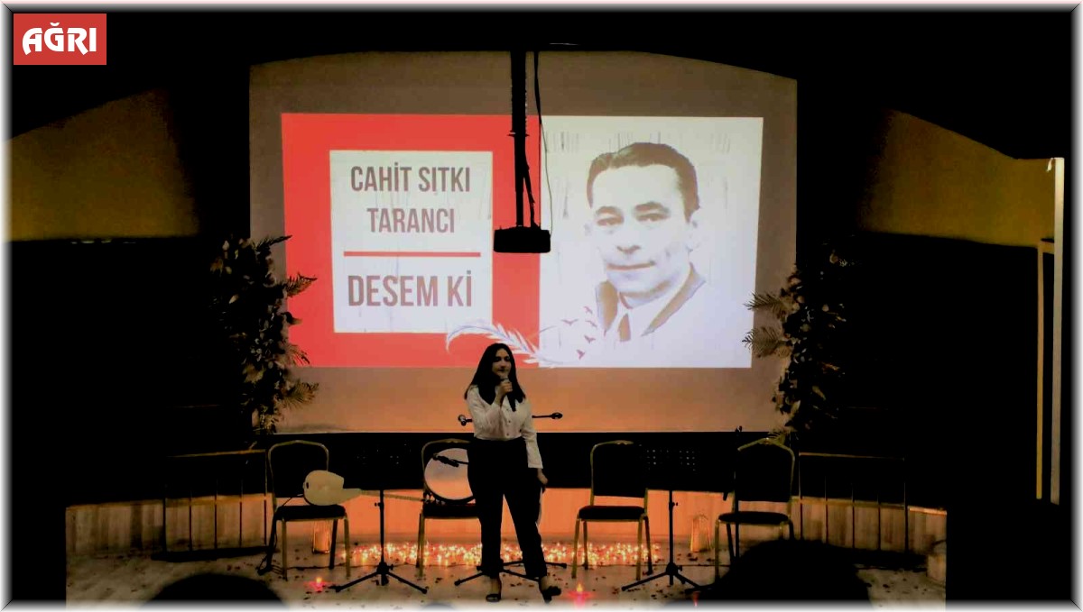 Ağrı'da Hayrettin Atmaca Anadolu Lisesi şiir dinletisi