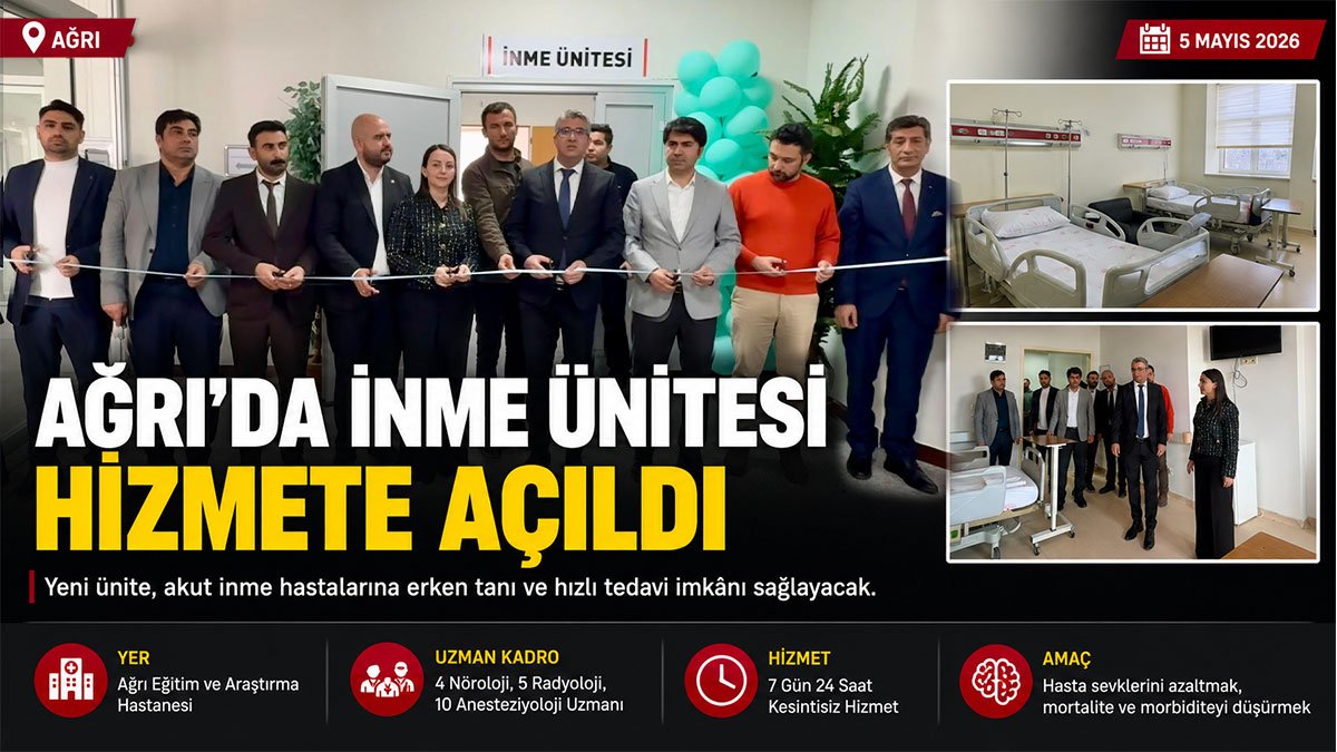 Ağrı'da inme hastaları çevre illere sevk edilmeden tedavi edilebilecek