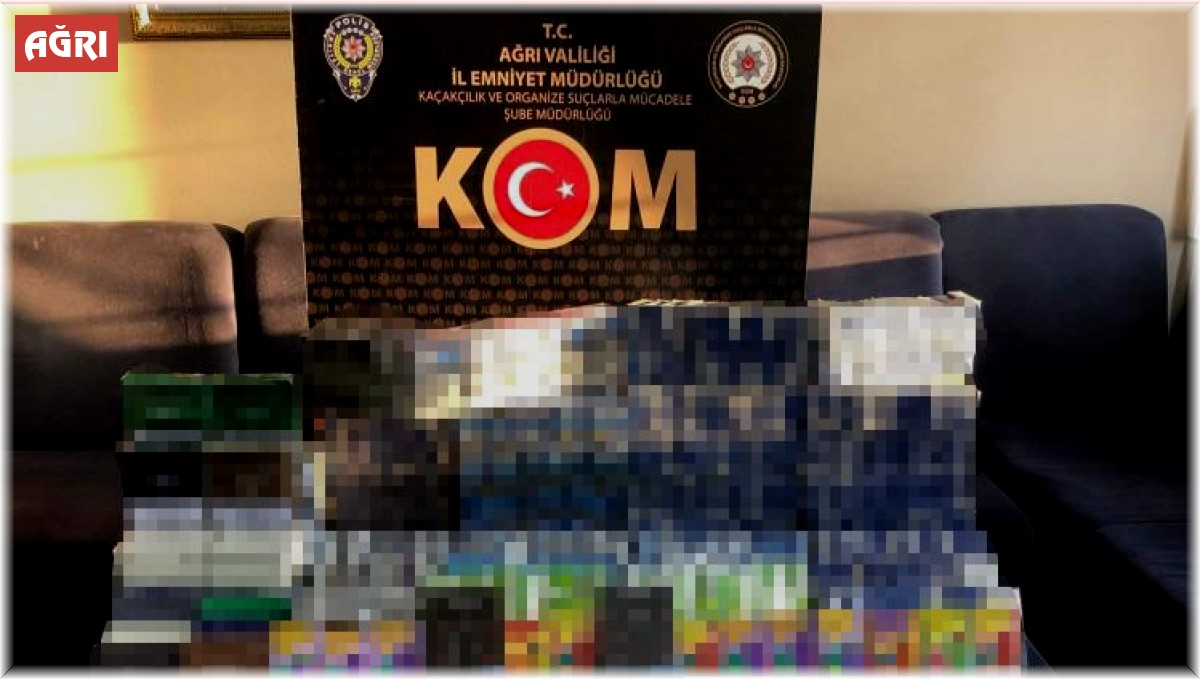 Ağrı'da kaçak sigara operasyonu: 3 gözaltı