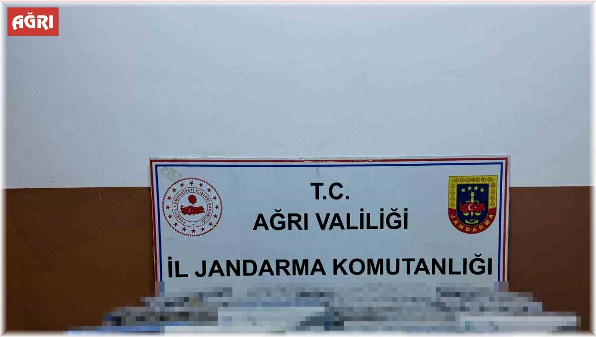 Ağrı'da kaçak sigara operasyonu