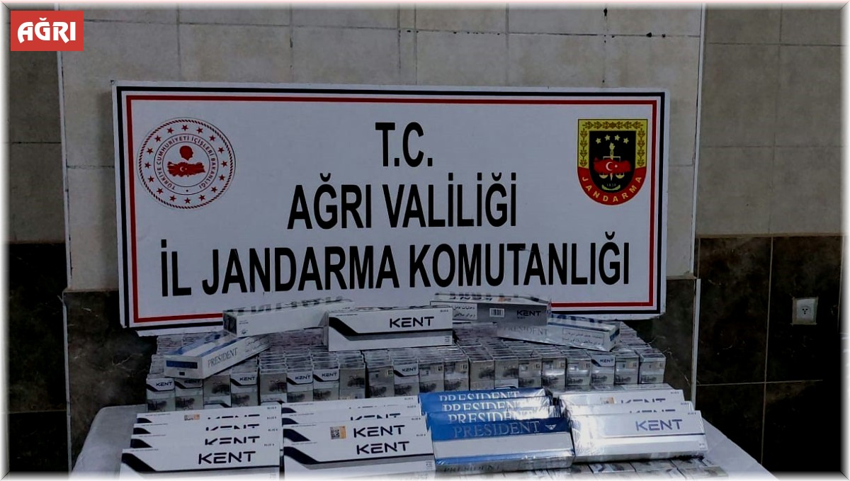 Ağrı'da kaçak sigara operasyonu