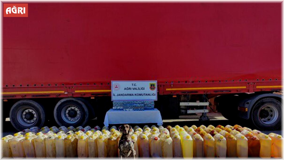 Ağrı'da kaçak sigara ve benzin ele geçirildi