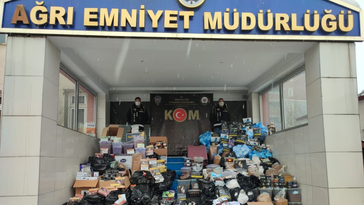 Ağrı'da kaçakçılara büyük darbe