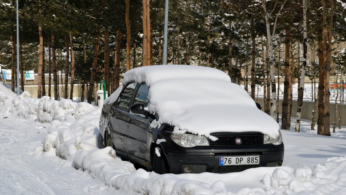 Ağrı'da kar yağışı ve soğuk hava etkili oluyor
