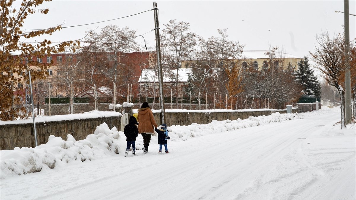 Ağrı'da kar yağışı ve soğuk hava etkili oluyor