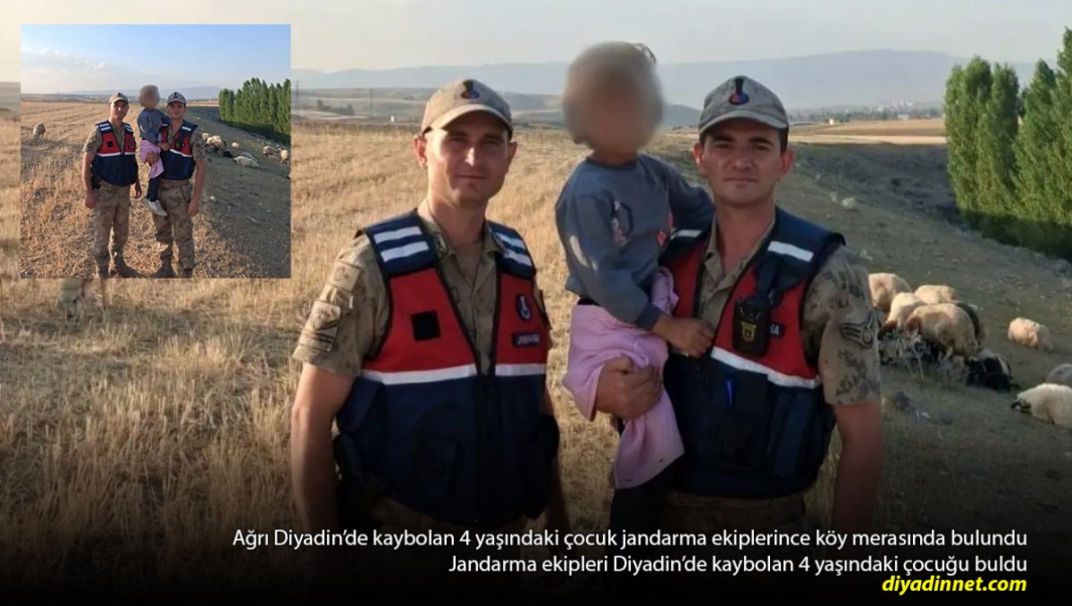 Ağrı'da kaybolan 4 yaşındaki çocuk Diyadin'de köy merasında bulundu