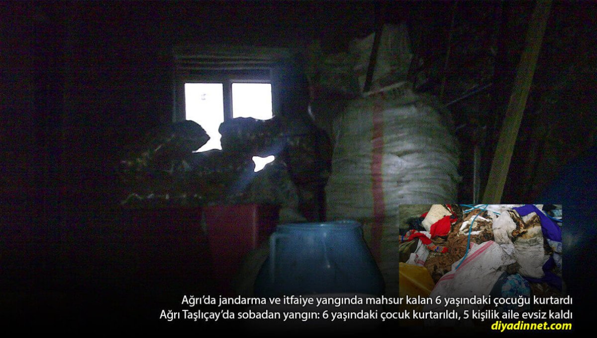 Ağrı'da Kış Ortasında Yangın: 6 Yaşındaki Çocuk Son Anda Kurtarıldı