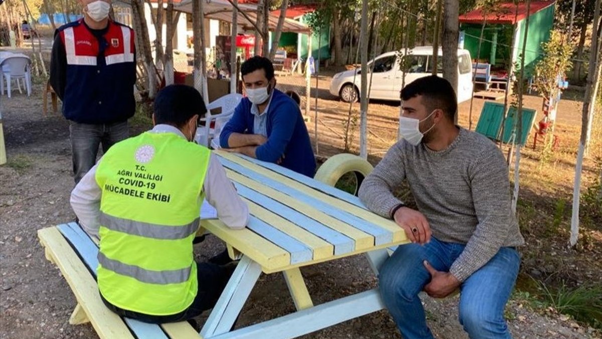 Ağrı'da koronavirüs karantinasını ihlal eden 3 kişiye para cezası
