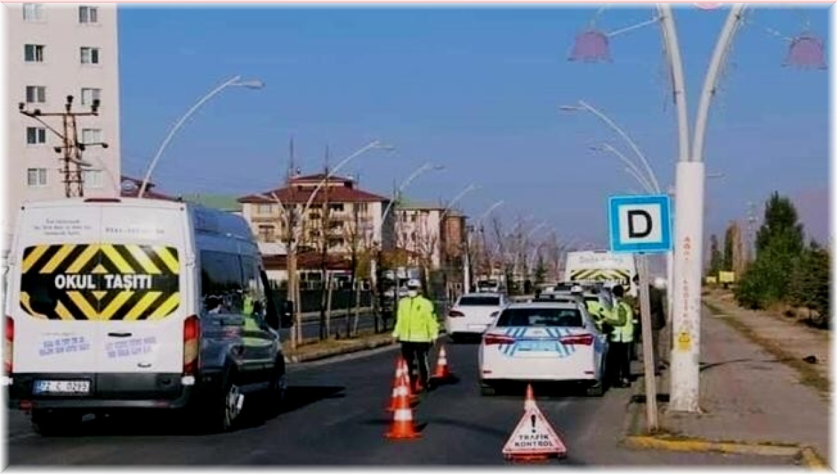 Ağrı'da kural ihlali yapan sürücülere 119 bin 802 TL ceza