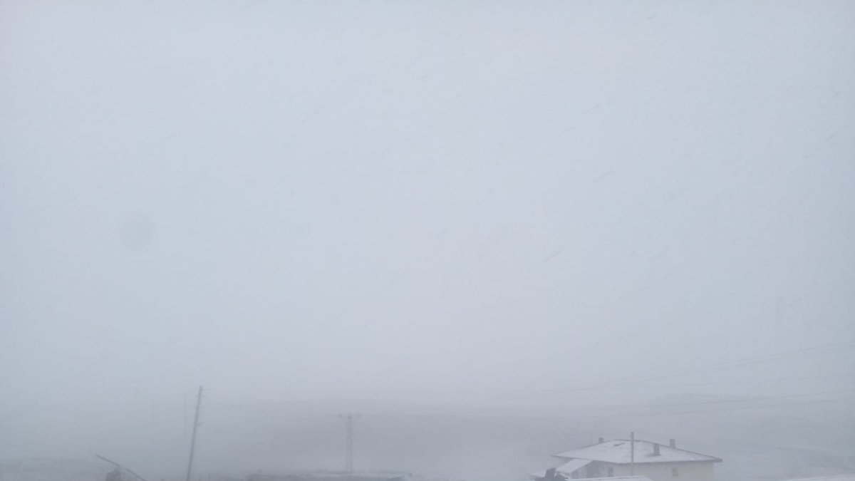 Ağrı'da Mayıs ayında kar sürprizi