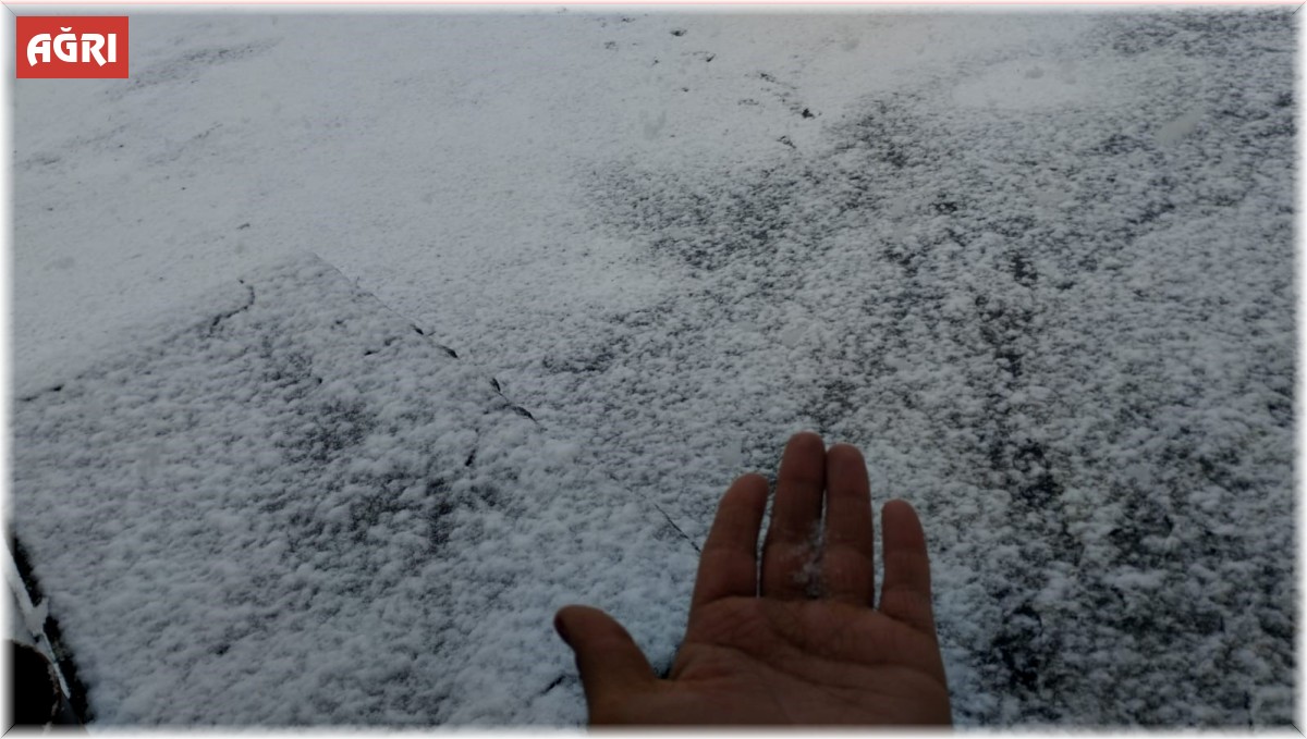 Ağrı'da mayıs ayında kar yağışı köyü kışa döndürdü