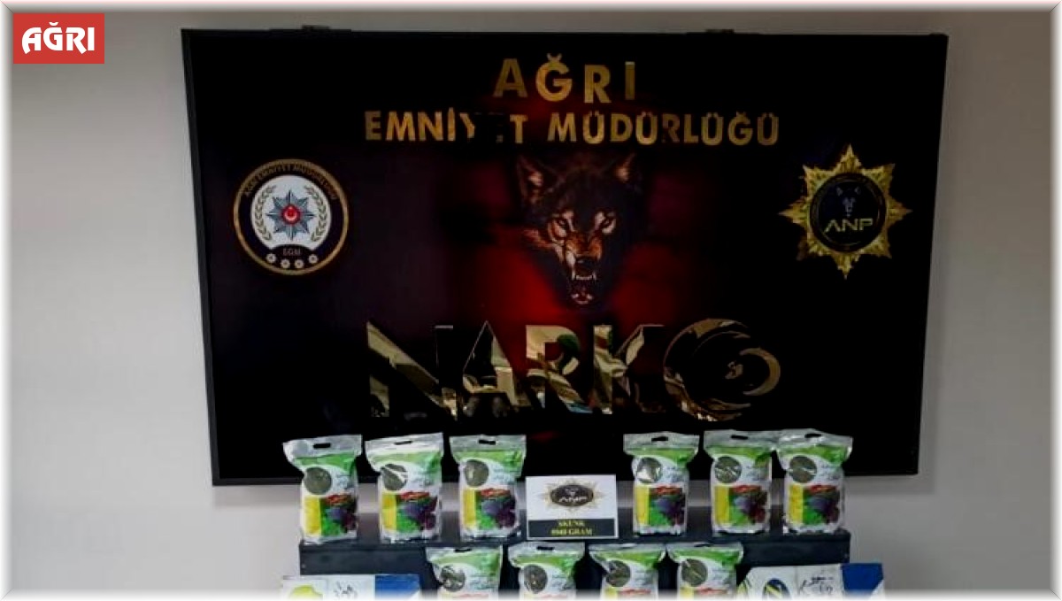 Ağrı'da muz kolisinden uyuşturucu çıktı