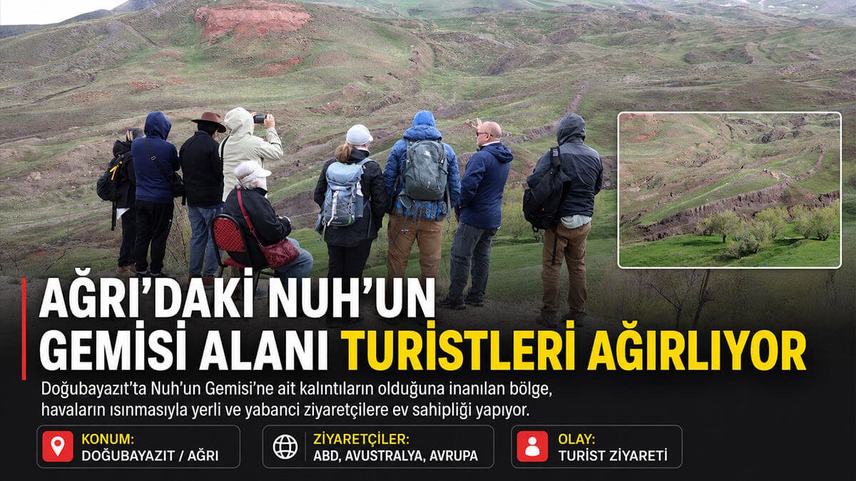 Ağrı'da Nuh'un Gemisi'ne ait olduğuna inanılan alana turist ilgisi