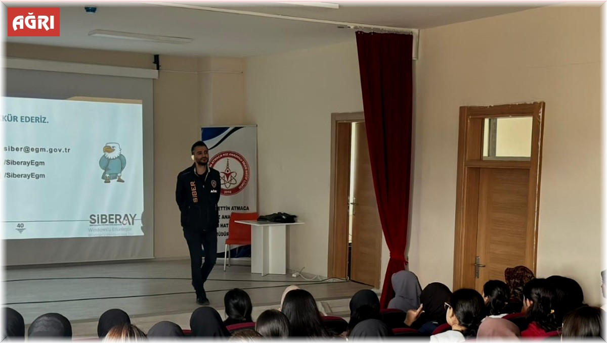 Ağrı'da öğrenci ve velilere siber güvenlik seminerleri düzenlendi