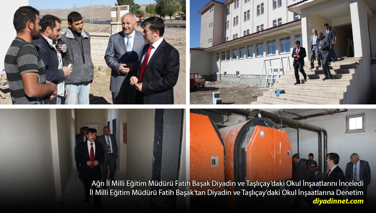 Ağrı'da Okul İnşaatlarına Yakın Takip: Müdür Başak 2 İlçede İnceleme Yaptı