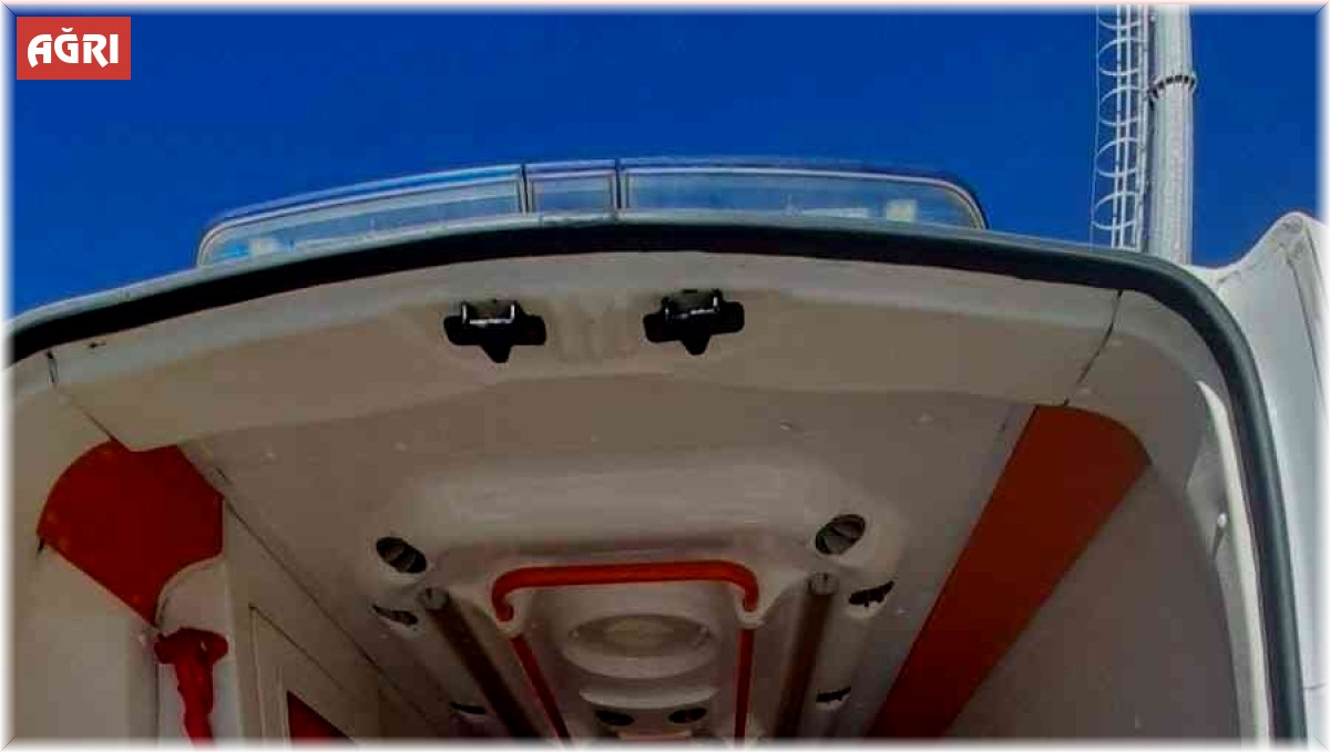 Ağrı'da özel şirkete ait ambulansta 12 kaçak göçmen yakalandı