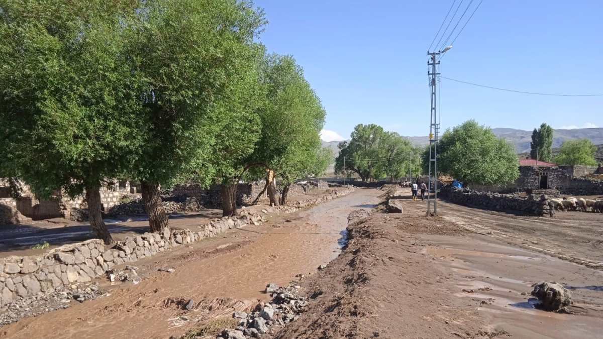 Ağrı'da sağanak yağış sele neden oldu