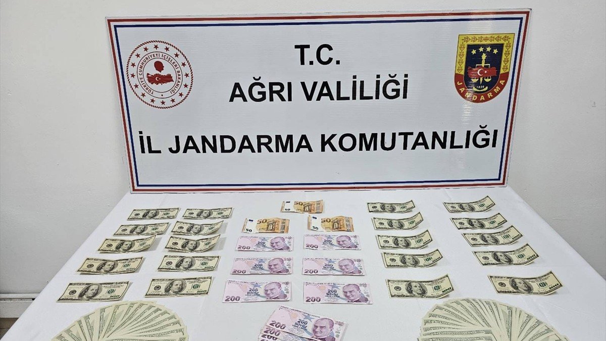 Ağrı'da sahte paralarla yakalanan şüpheli gözaltına alındı