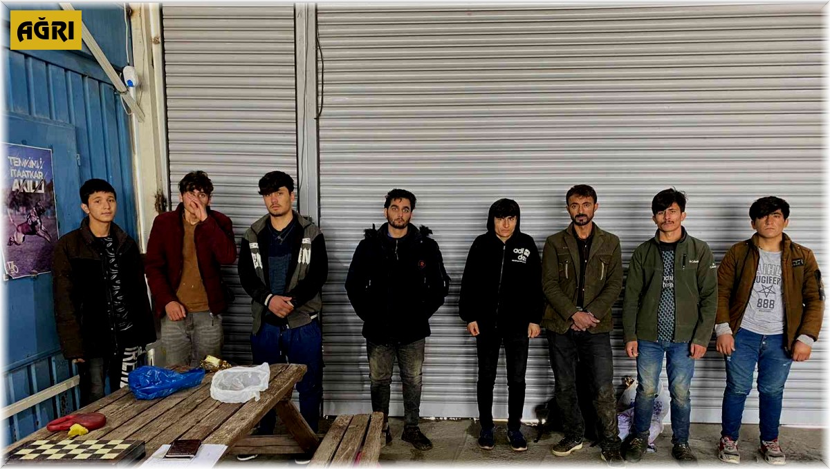 Ağrı'da samanların arasında 8 düzensiz göçmen yakalandı