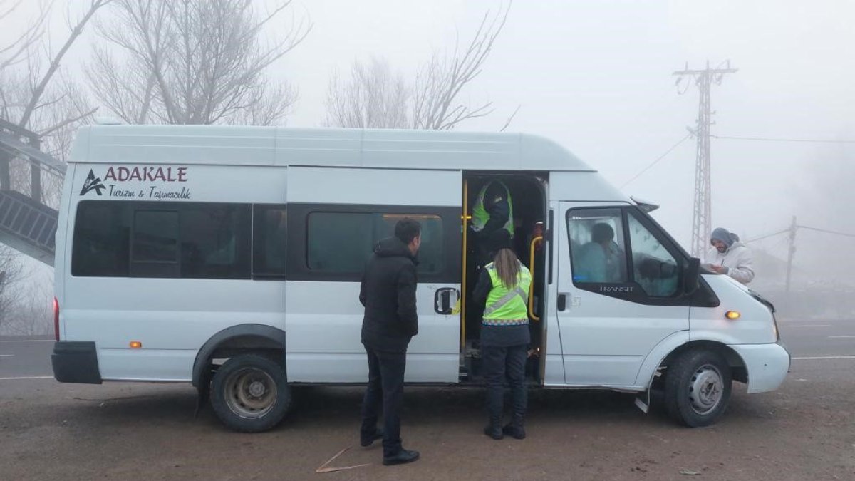 Ağrı'da servis araçlarına sıkı denetim
