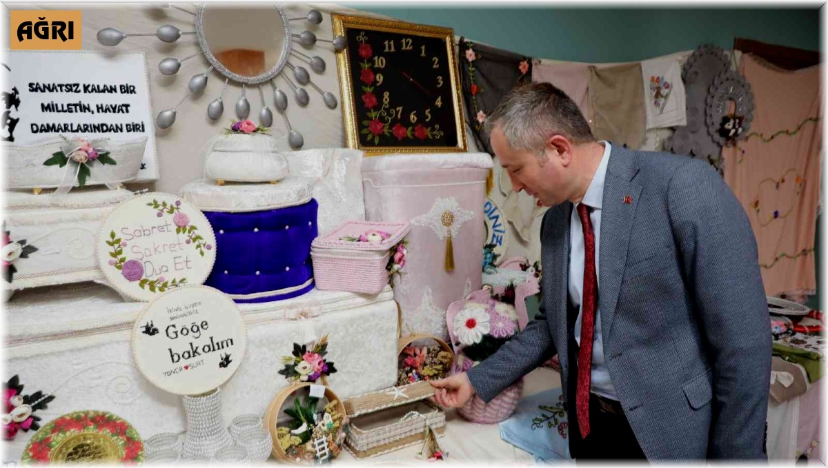 Ağrı'da sıfır atık malzemeleri ile yapılan ürünler büyük beğeni topladı