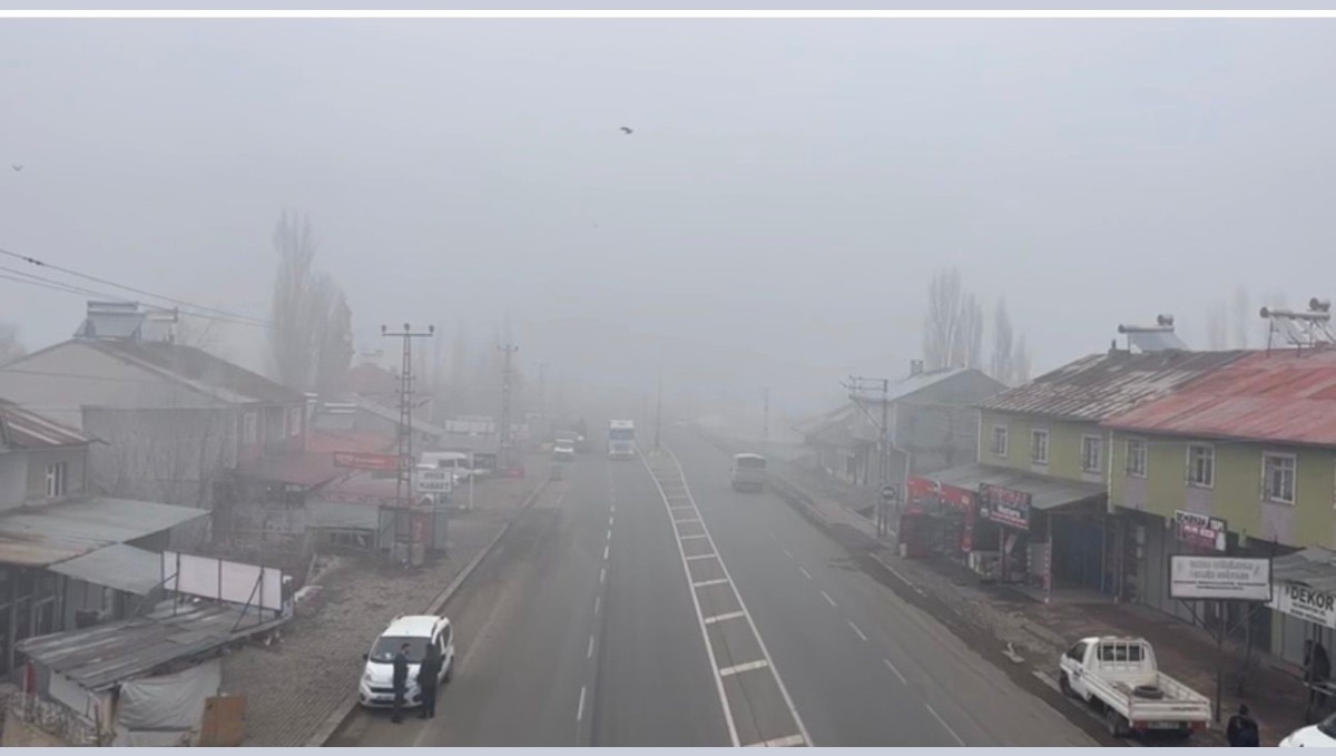 Ağrı'da sis etkili oldu