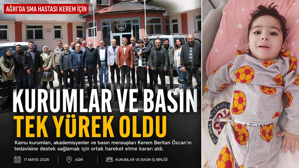 Ağrı'da SMA hastası Kerem'in tedavisi için destek komisyonu kuruldu