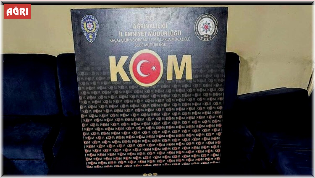 Ağrı'da tarihi eser niteliğinde 562 sikke ele geçirildi