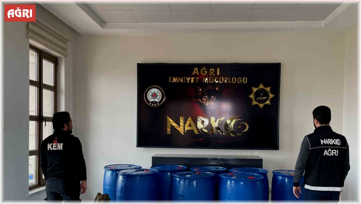 Ağrı'da uyuşturucunun kökü kurutuluyor