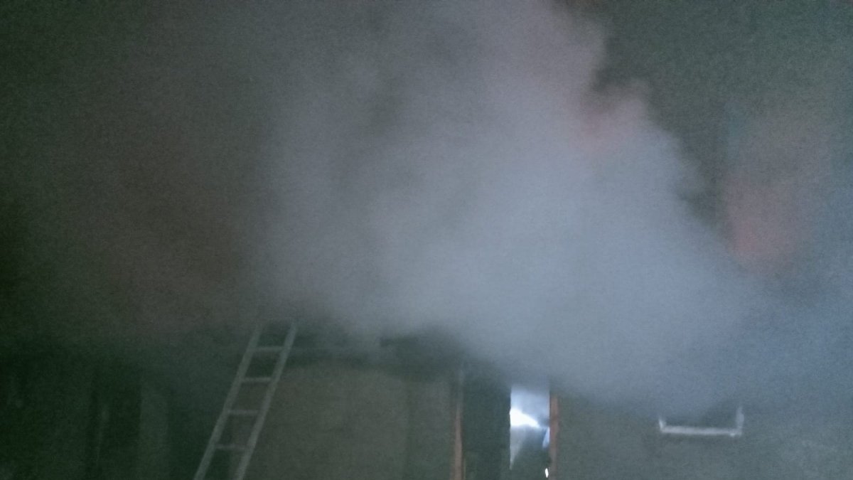 Ağrı'da yangın: 16 küçükbaş hayvan telef oldu