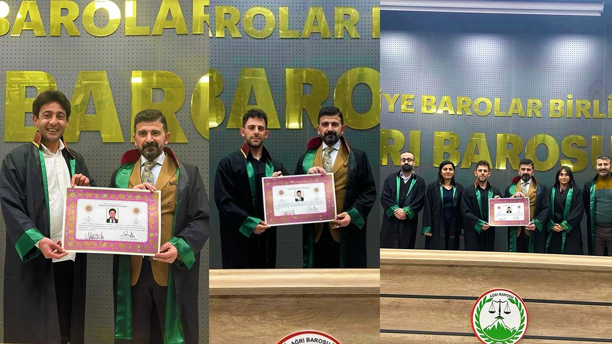 Ağrı'da Yeni Avukatlara Ruhsat Töreni