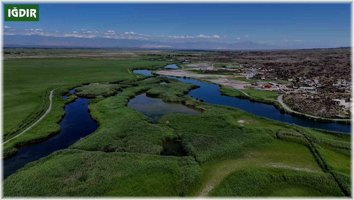 Ağrı Dağı Milli Parkı'nın eşsiz doğal güzelliği havadan görüntülendi