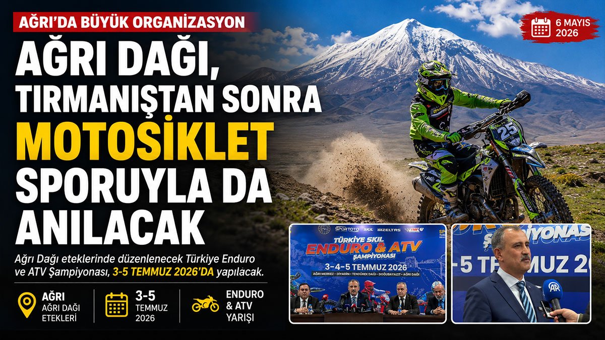 Ağrı Dağı'nda ilk enduro heyecanı: Final 3 bin 200 metrede yapılacak