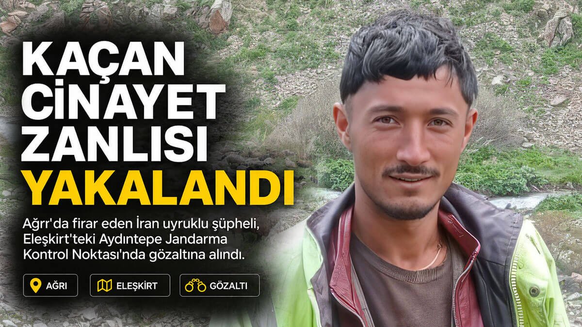 Ağrı'daki yayla cinayetinin firari zanlısı jandarma kontrol noktasında yakalandı