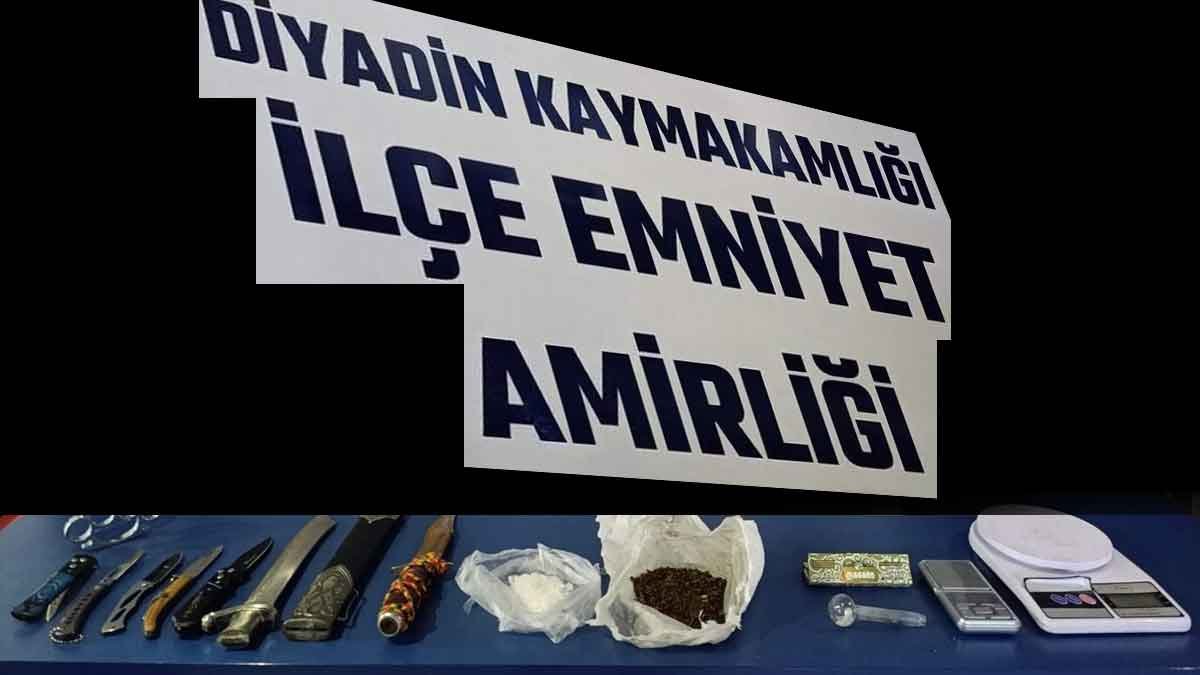 Ağrı Diyadin'de Uyuşturucu Operasyonunda 1 Kişi Tutuklandı