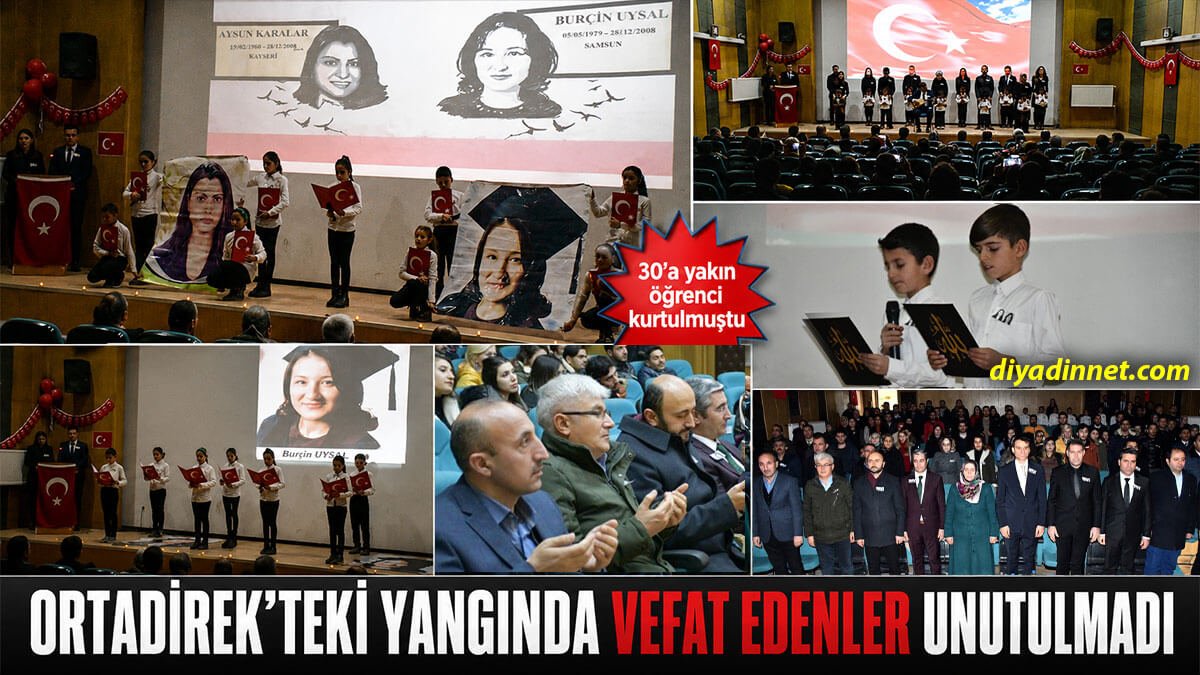 Ağrı Doğubayazıt Ortadirek'teki okul yangınında vefat eden 2 öğretmen ve 1 öğrenci unutulmadı