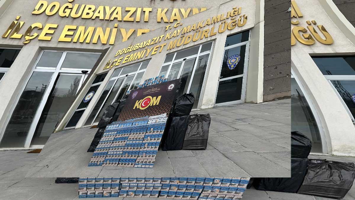 Ağrı Doğubayazıt'ta 10 Bin Paket Kaçak Sigara Ele Geçirildi