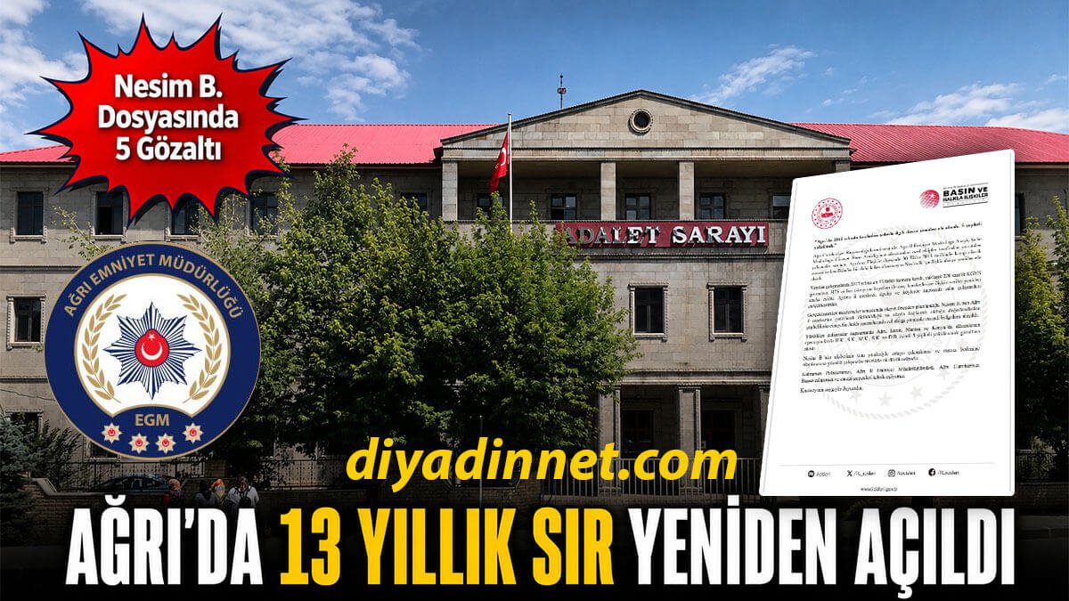 AĞRI - Eleşkirt'te 2013'te Kaybolan Nesim B. Dosyası Yeniden Açıldı: 5 Şüpheli Yakalandı