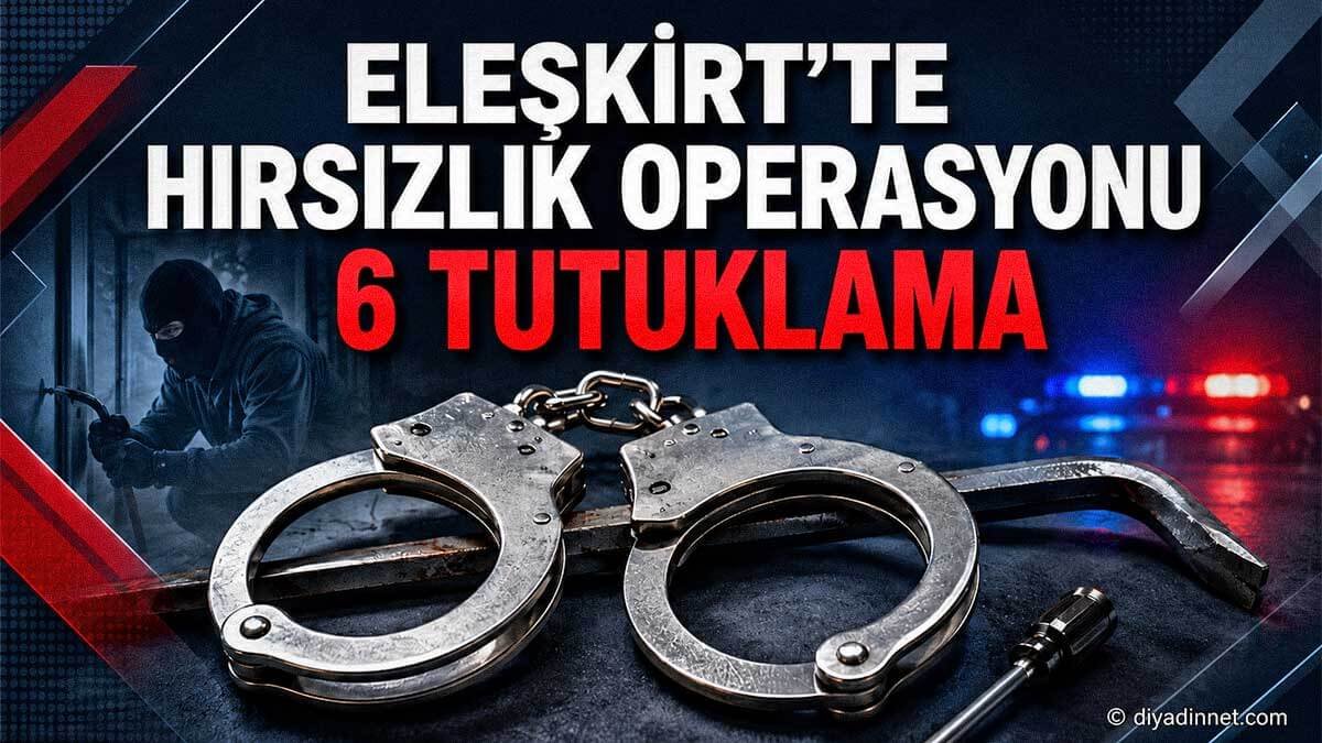 Ağrı Eleşkirt'te Hırsızlık Operasyonu: 6 Kişi Tutuklandı