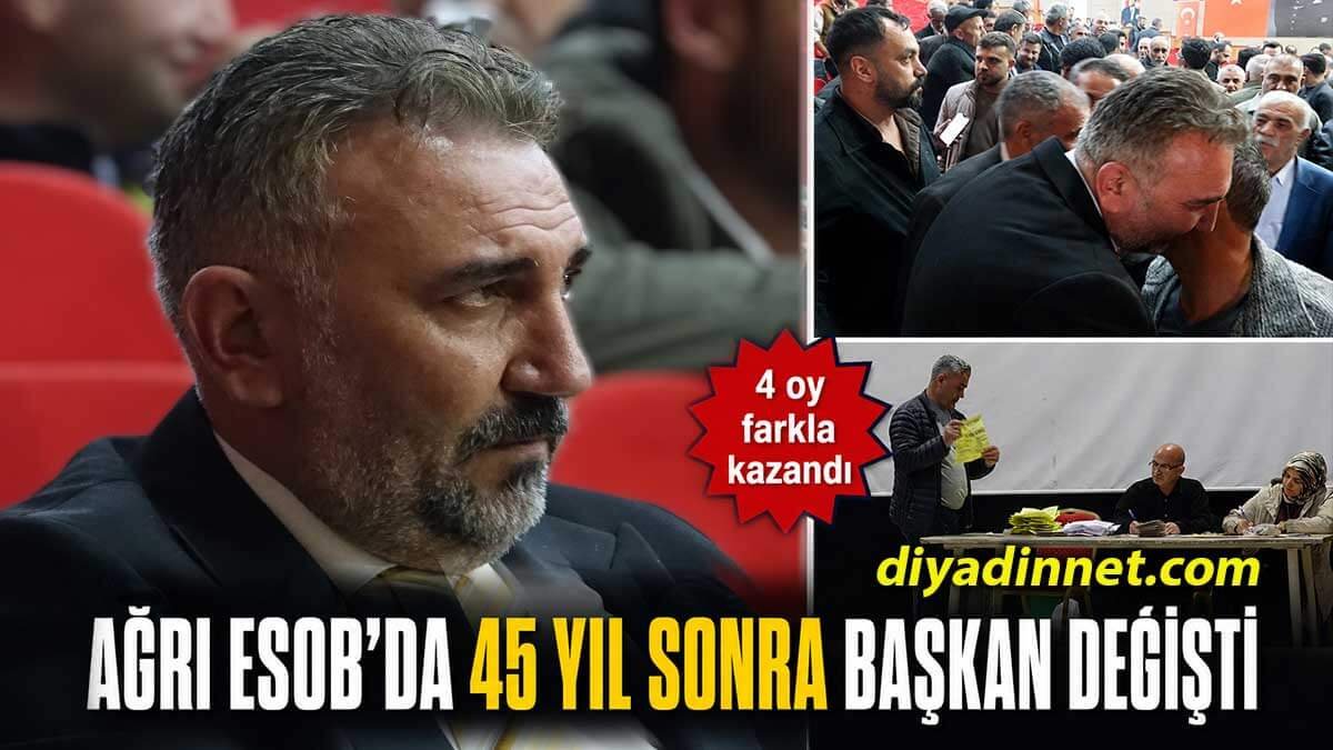 Ağrı ESOB'da 45 yıl sonra başkan değişti: Arif Yıldıray Hatunoğlu 48 oyla seçildi