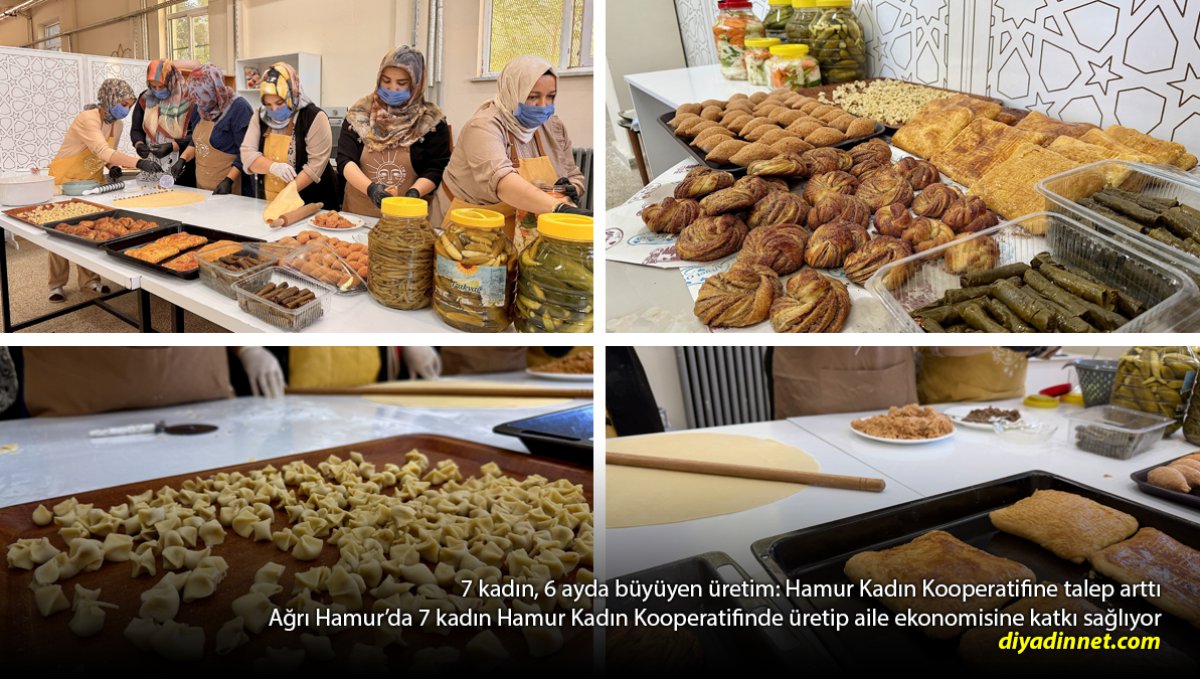 Ağrı Hamur'da 7 kadın kooperatifte üretiyor: Aile ekonomisine katkı sağlıyor