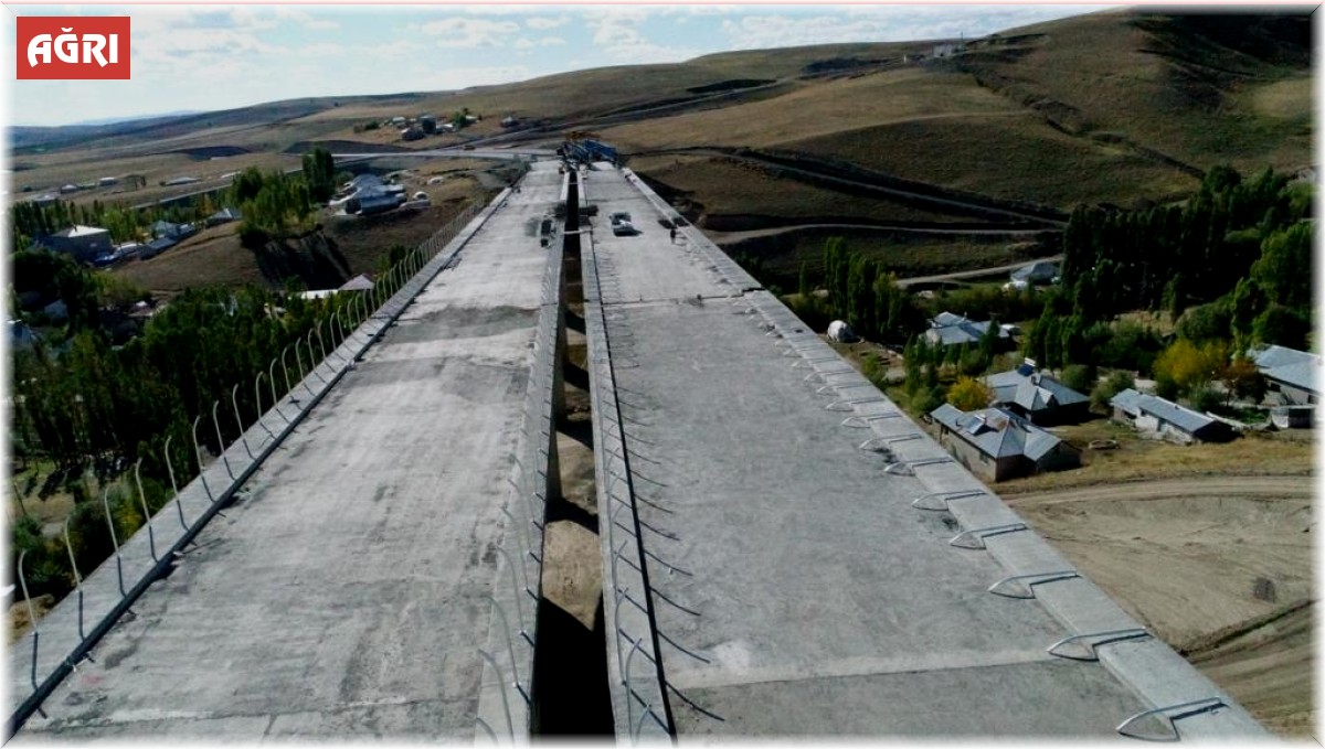 Ağrı-Hamur-Tutak-Patnos karayolunda sona gelindi, Tutak Viyadüğü tamamlandı