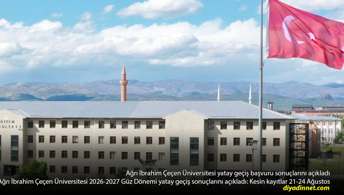 Ağrı İbrahim Çeçen Üniversitesi Yatay Geçiş Sonuçları Açıklandı: Kayıt Tarihlerini Kaçırmayın