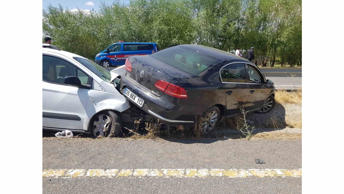 Ağrı İl Sağlık Müdürlüğü'ne ait makam aracı, Patnos dönüşünde kaza yaptı