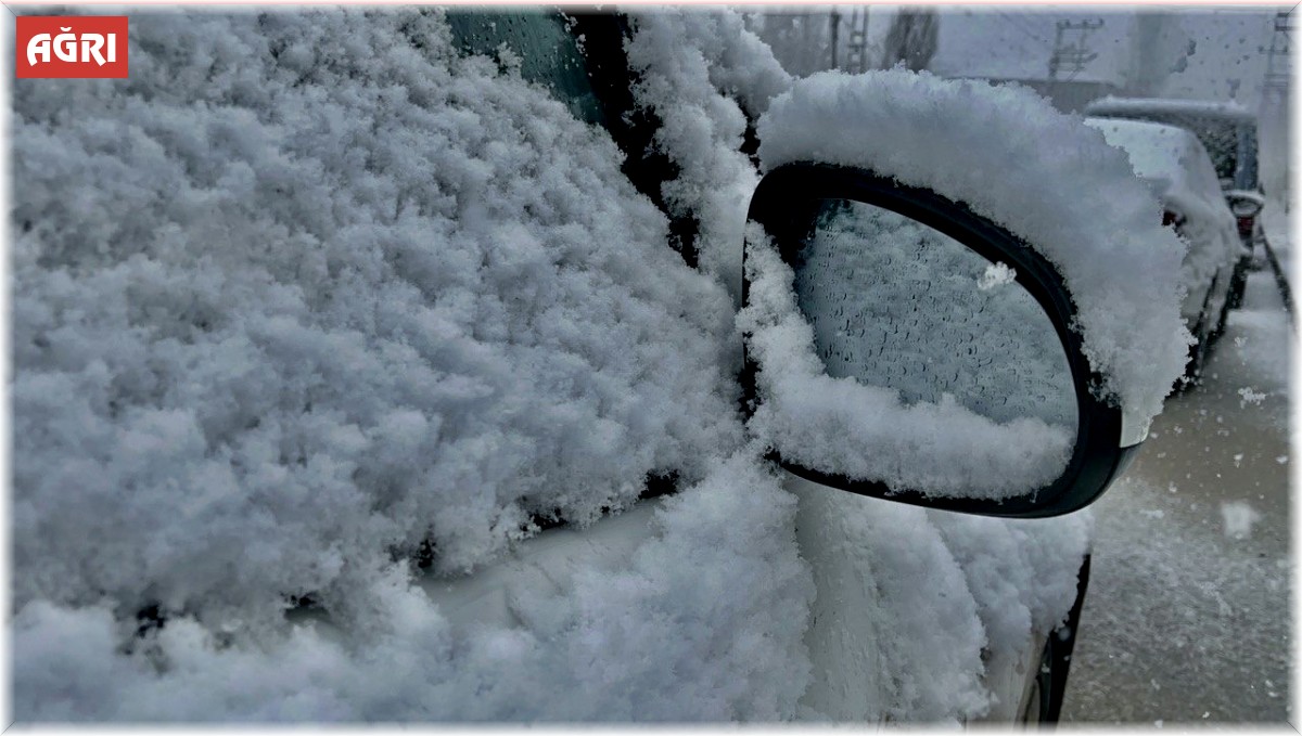 Ağrı, Kışın Son Demlerinde Yoğun Kar Yağışıyla Beyaza Büründü