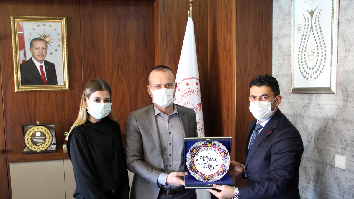 Ağrı Milli Eğitim Müdürü Tekin’e teşekkür ziyareti